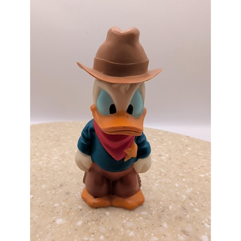 Walt Disney TOOTSIE TOY Vintage Donald Duck Cowboy BUBBLE BLOWER FIGURE Thailand